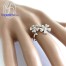 แหวนทองคำขาว แหวนเพชร  แหวนแต่งงาน แหวนหมั้น - R1151DWG